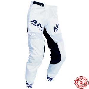 AM 2.0 Vented Moto Pants White/ Black